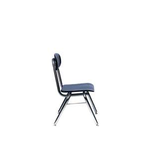 5/8" Solid Plastic V-Leg Stacking School Chair, 13-1/2" Seat Height