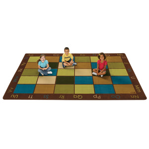 Carpets for Kids Colorful Places Seating Rug, Nature's Colors, 8'4" x 13'4" Rectangle, Seats 30