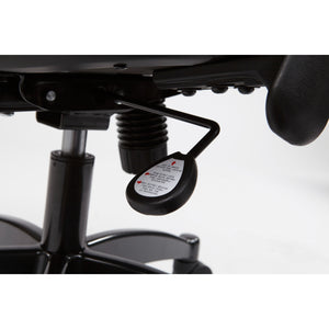 Breathable Mesh Back and Mesh Seat Manager's Chair with Adjustable Arms, Adjustable Lumbar and Industrial Steel Finish Base