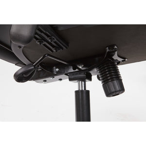 Breathable Mesh Back and Mesh Seat Manager's Chair with Adjustable Arms, Adjustable Lumbar and Industrial Steel Finish Base