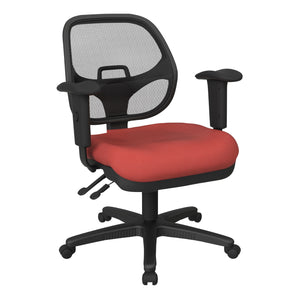 ProGrid Mesh Back Ergonomic Task Chair with Padded Silver Ion Technology Dillon Seat, Multi-Task Control