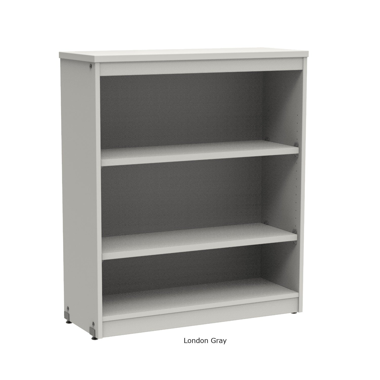 4-Shelf Bookcase with 2 Adjustable Shelves, 42" High