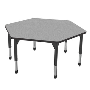 Premier Standing Height Collaborative Classroom Table, 54.5" x 48" Hexagon