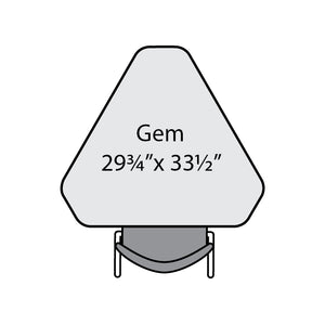 Marco Premier Dry-Erase Sitting Height Collaborative Desk, 33-1/2" x 29-3/4" Gem