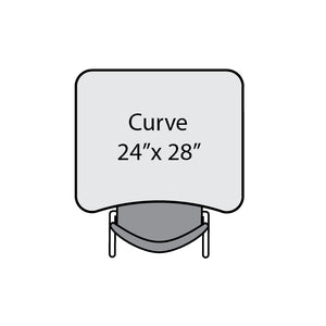 Marco Premier Dry-Erase Sitting Height Collaborative Desk, 24" x 28" Curve