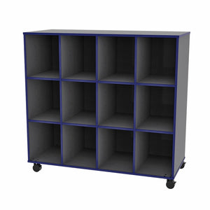 Marco 12-Cubbie Storage Cabinet with Casters
