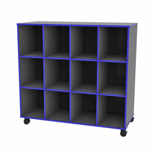 Marco 12-Cubbie Storage Cabinet with Casters