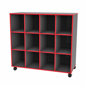 Marco 12-Cubbie Storage Cabinet with Casters