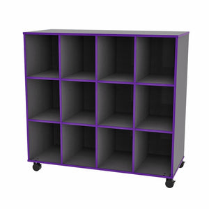 Marco 12-Cubbie Storage Cabinet with Casters