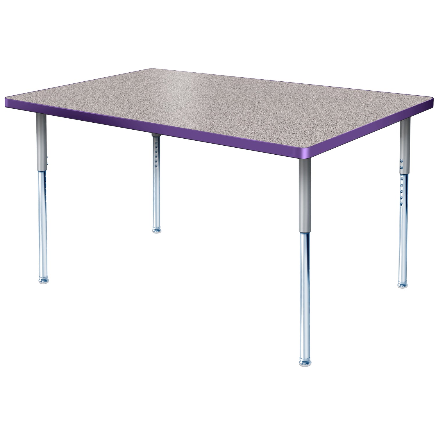 Modern Classic Series 24 x 48" Rectangular Activity Table with High Pressure Laminate Top, Adjustable Height Legs