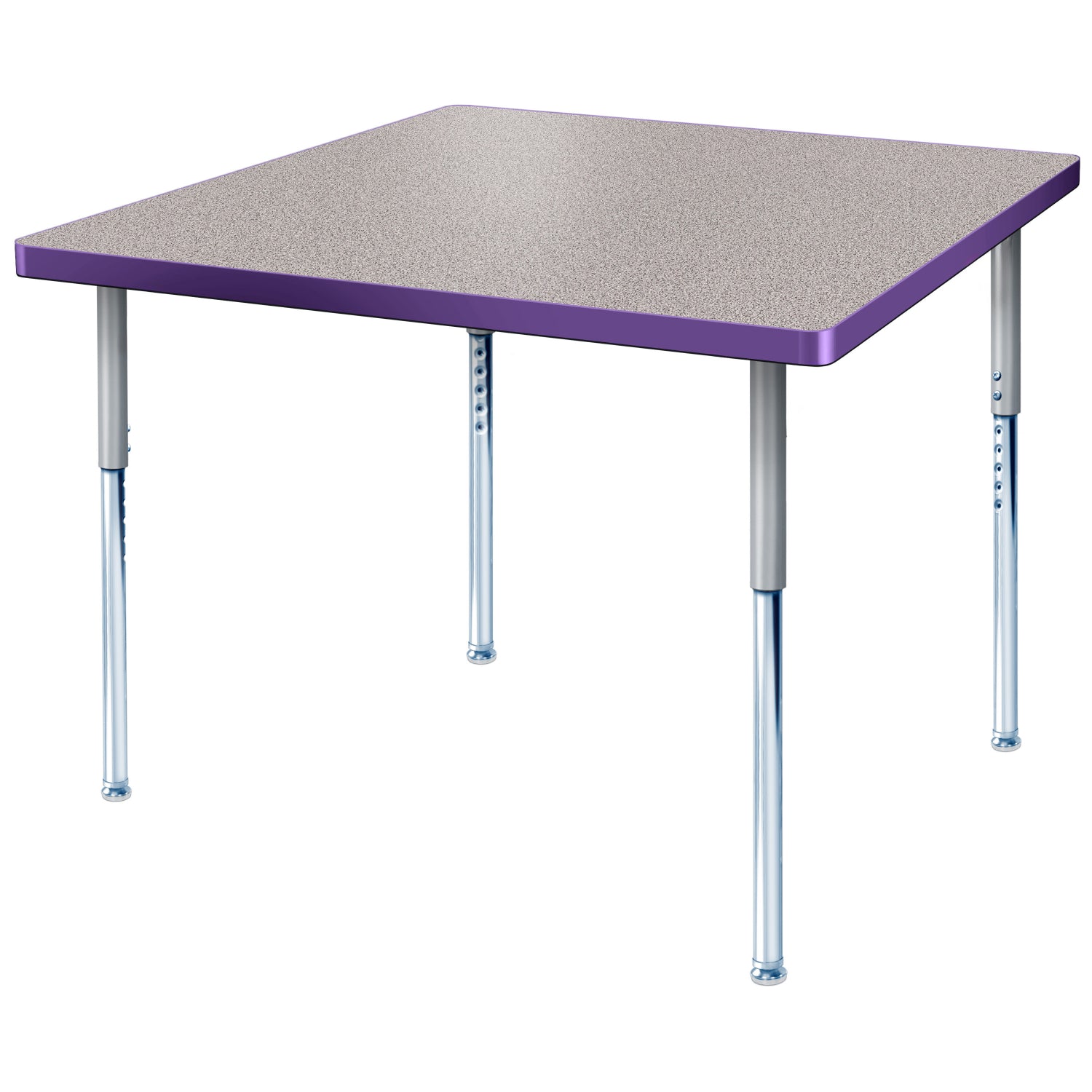 Modern Classic Series 42 x 42" Square Activity Table with High Pressure Laminate Top, Adjustable Height Legs