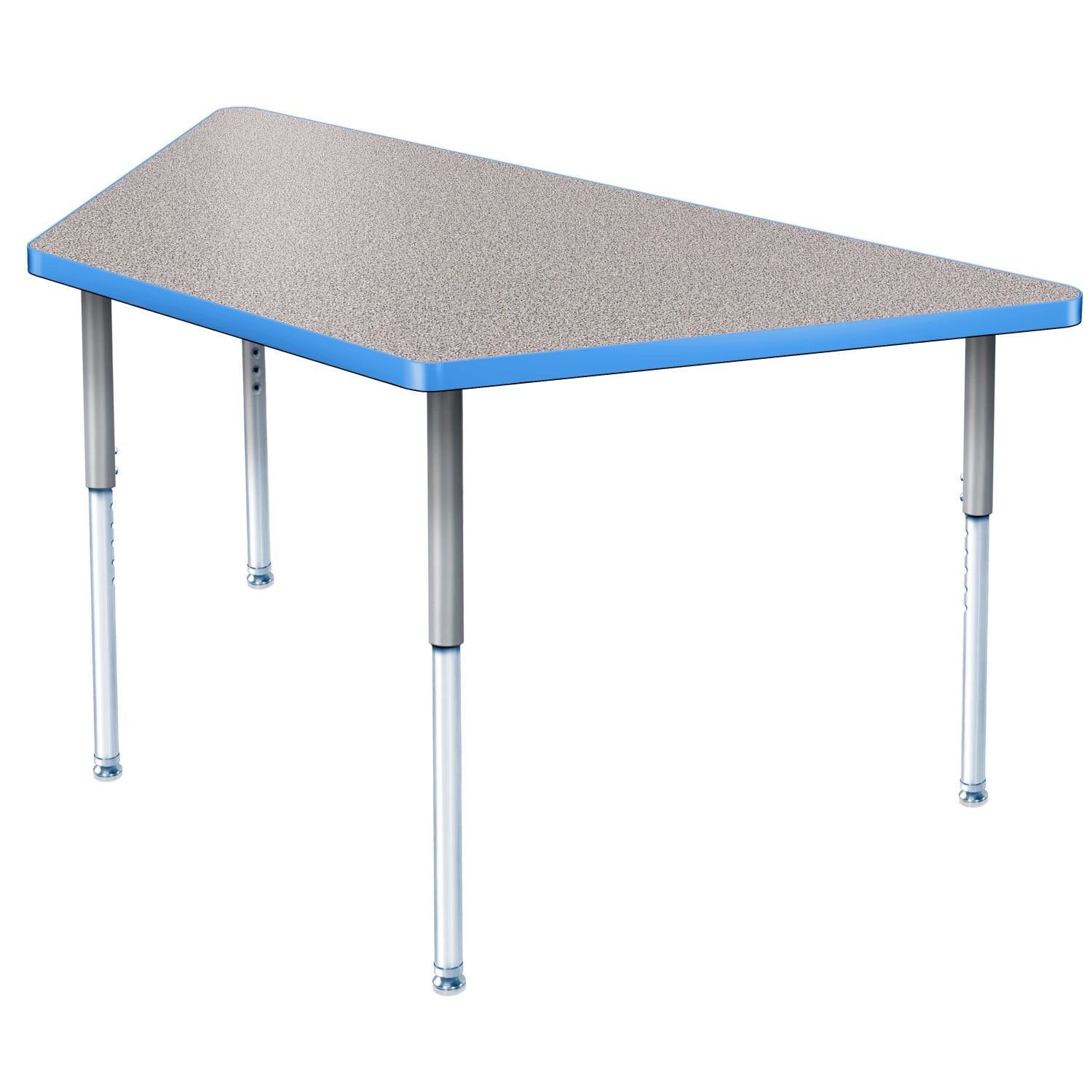 Modern Classic Series 24 x 24 x 48" Trapezoid Activity Table with High Pressure Laminate Top, Adjustable Height Legs