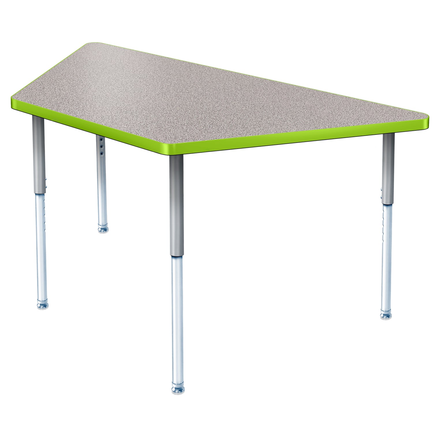 Modern Classic Series 30 x 30 x 60" Trapezoid Activity Table with High Pressure Laminate Top, Adjustable Height Legs