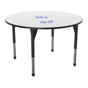 Premier Dry Erase Standing Height Collaborative Classroom Table, 60" Round