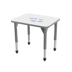 Marco Premier Dry-Erase Sitting Height Collaborative Desk, 24" x 30" Rectangle