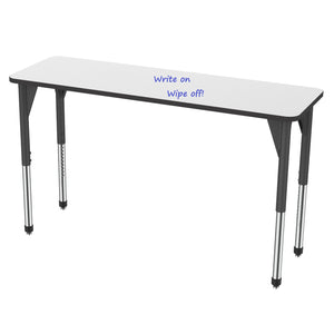 Premier Dry Erase Standing Height Collaborative Classroom Table, 24" x 72" Rectangle