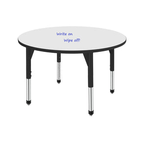 Marco Premier Dry Erase Sitting Height Collaborative Classroom Table, 36" Round