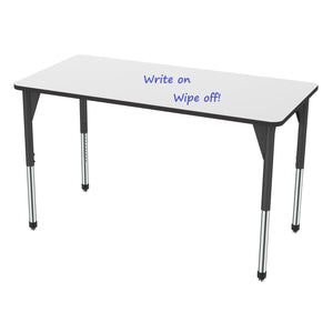 Marco Premier Dry Erase Standing Height Collaborative Classroom Table, 36" x 72" Rectangle