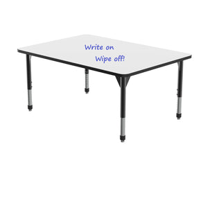 Premier Dry Erase Sitting Height Collaborative Classroom Table, 42" x 60" Rectangle