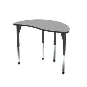 Marco Premier Standing Height Collaborative Classroom Table, 30" x 54" Wave Half Round