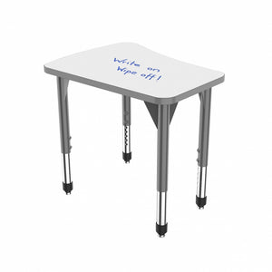 Marco Premier Dry-Erase Sitting Height Collaborative Desk, 24" x 30" Flare