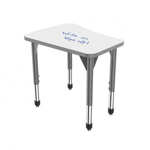 Marco Premier Dry-Erase Sitting Height Collaborative Desk, 24" x 30" Flare