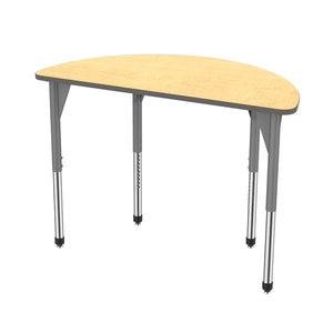 Marco Premier Standing Height Collaborative Classroom Table, 60" Half Round