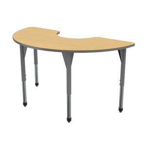 Premier Standing Height Collaborative Classroom Table, 36" x 72" Half Moon