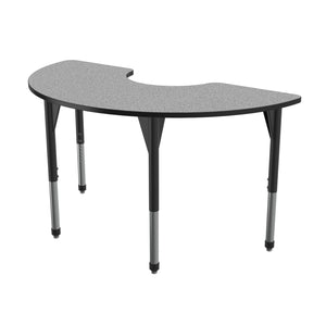 Premier Standing Height Collaborative Classroom Table, 36" x 72" Half Moon