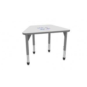 Marco Premier Dry-Erase Sitting Height Collaborative Desk, 23" x 36" Trapezoid