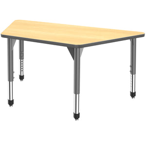 Marco Premier Standing Height Collaborative Classroom Table, 30" x 60" Trapezoid