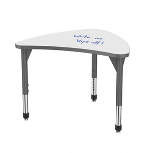 Marco Premier Dry-Erase Sitting Height Collaborative Desk, 31" x 38" Large Chevron