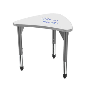 Marco Premier Dry-Erase Sitting Height Collaborative Desk, 25" x 30" Small Chevron