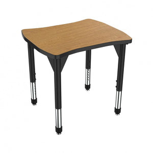 Marco Premier Sitting Height Collaborative Desk, 24" x 28" Dogbone/Contour