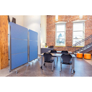Marco Mobile Acoustic Two-Color Room Divider, Standard Colors