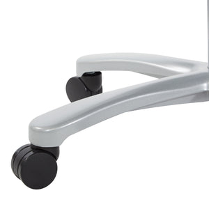 Big and Tall Air Grid® Seat and Back Manager's Chair with Adjustable Lumbar Support, 2-Way Adjustable Arms and Aluminum Silver Base