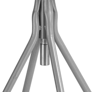 24"-30" Height Adjustable Heavy-Duty Vinyl Padded Swivel Steel Stool, Grey