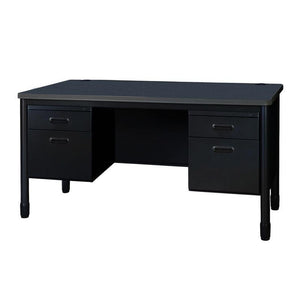 Mesa Metal Double Pedestal Teacher's Desk, 60" x 30"