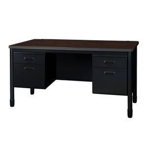 Mesa Metal Double Pedestal Teacher's Desk, 60" x 30"