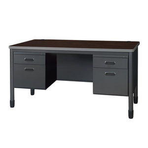 Mesa Metal Double Pedestal Teacher's Desk, 60" x 30"
