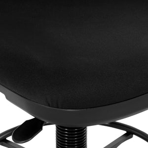 Soft PU Padded Back Frame Drafting Chair with ProGrid® Mesh Back and Adjustable Footring, 7.5" Intermediate Cylinder Travel, FreeFlex® II Padded Fabric Seat
Coal
