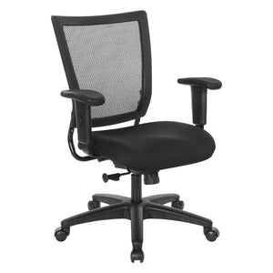Soft Frame Task Chair with 2-to-1 Synchro Tilt Control, ProGrid Mesh Back and Padded Fabric Seat