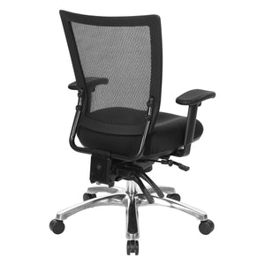 Soft Frame Task Chair with Multi-Function Control, ProGrid Mesh Back and Padded Fabric Seat