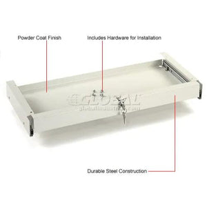 Global Industrial Keyboard Tray for Mobile Computer Cart