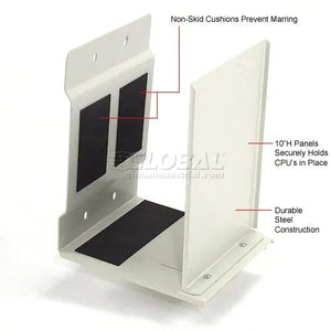 Global Industrial CPU/PS Holder for Mobile Computer Cart