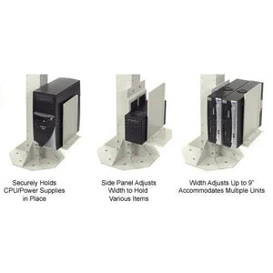 Global Industrial CPU/PS Holder for Mobile Computer Cart