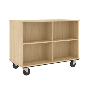 Mobile Double Sided Book Cart, 36" H