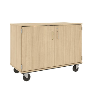 Closed Cubbie Mobile Storage, Lockable, 12 Compartments