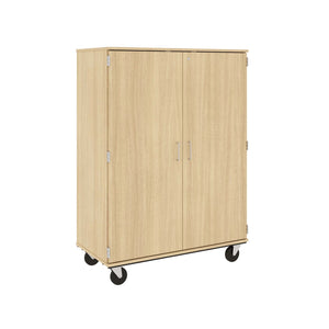 Closed Tray Mobile Storage, (36) 3.5" Trays, Lockable
