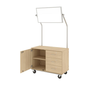 Mobile Demonstration Station With Mirror, Lockable
